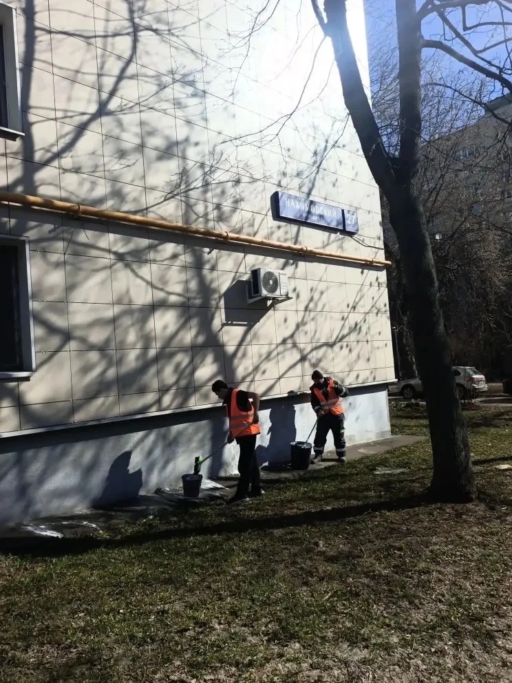 Весенняя промывка фасадов