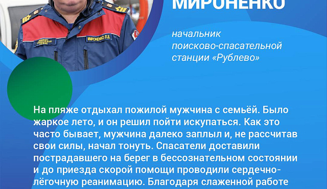 К 126-летию Василия Ивановича Чуйкова московские спасатели на воде поделились историями спасения